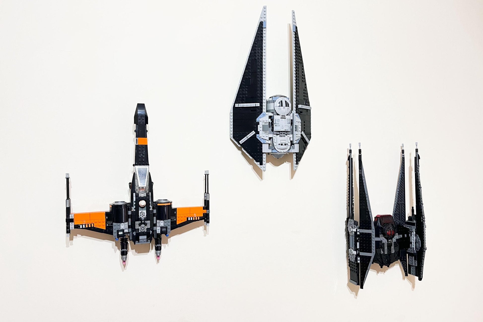 Wall Mount Bracket compatible with LEGO®  Star Wars Kylo Ren's TIE Fighter (set 75179) - 3Dudes & Dad