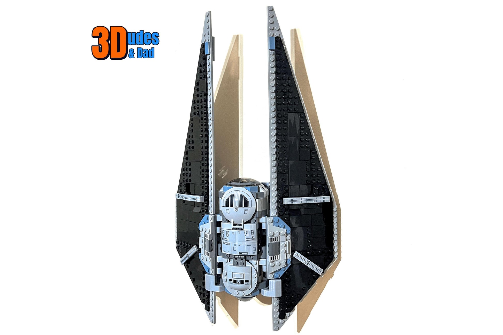 Wall Mount Bracket compatible with LEGO® Star Wars TIE Striker (set 75154) - 3Dudes & Dad