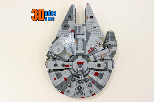 Wall Mount Bracket compatible with LEGO®  Star Wars Millennium Falcon (set 75257) - 3D printed