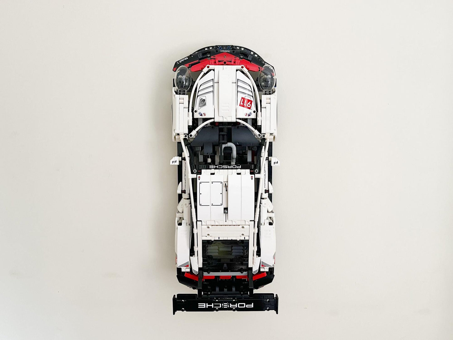 Wall Mount Bracket compatible with LEGO® Technic Porsche 911 RSR (set 42096) - 3Dudes & Dad