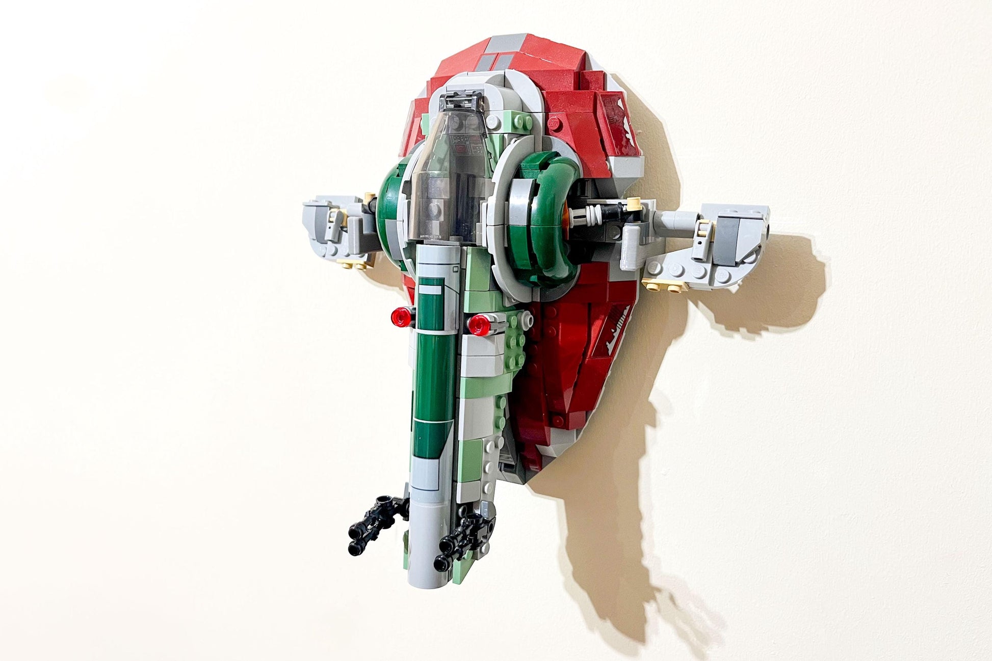 Wall Mount Bracket compatible with LEGO® Star Wars Boba Fett's Starship (set 75312) - 3Dudes & Dad