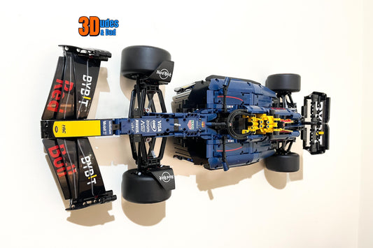 Wall Mount Bracket (horizontal) compatible with LEGO®  Technic Oracle Red Bull Racing RB20 F1 car (set 42206)