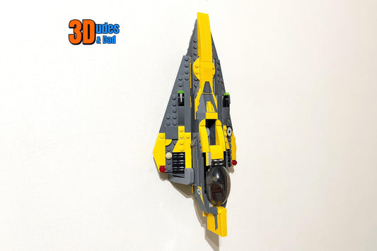 Wall Mount Bracket compatible with LEGO®  Star Wars Anakin's Jedi Starfighter (set 75214)