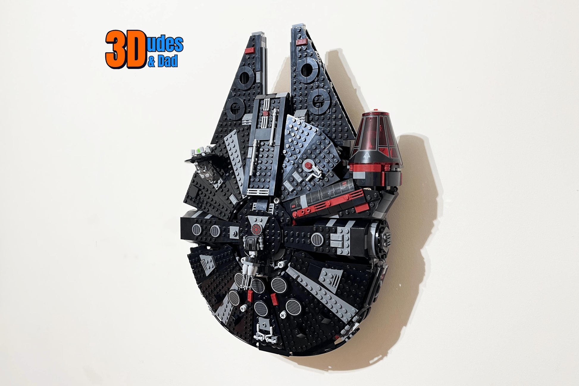 Wall Mount Bracket compatible with LEGO®  Star Wars The Dark Falcon (set 75389) - 3Dudes & Dad