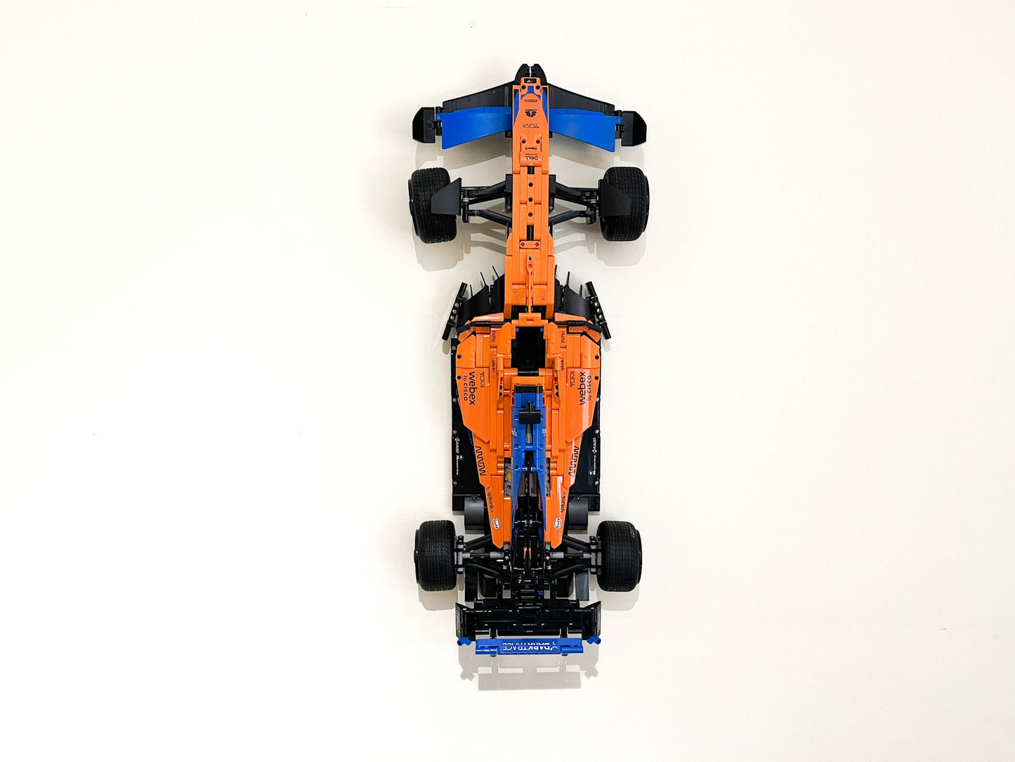 Wall Mount Bracket (vertical) compatible with LEGO®  Technic McLaren Formula 1 2022 (set 42141)